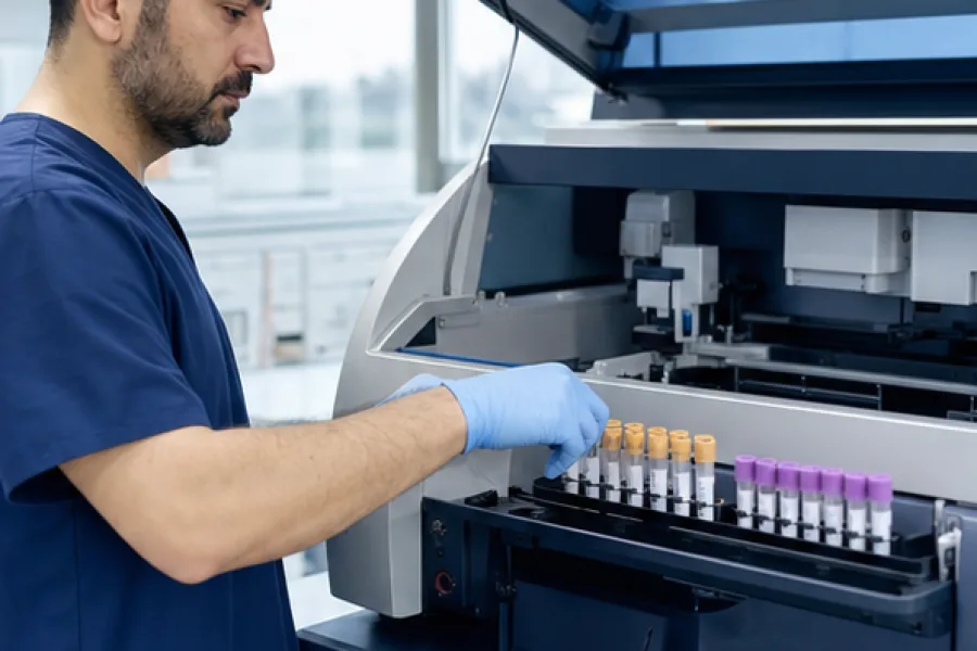 Hepatit C (Anti-HCV) Testi uygulamasi, 1. gorunum - Izmir Pusula OSGB Torbali